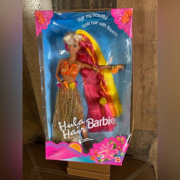 Barbie Other - Vintage 1996 Mattel #17047 Hula Hair Barbie Doll NRFB Articulated Fashion Doll